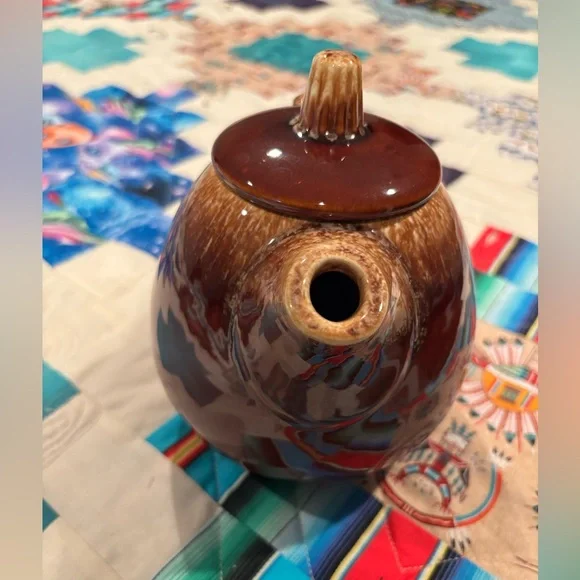 🚨 Vintage Hull Pottery Teapot with Lid - Picture 3 of 6